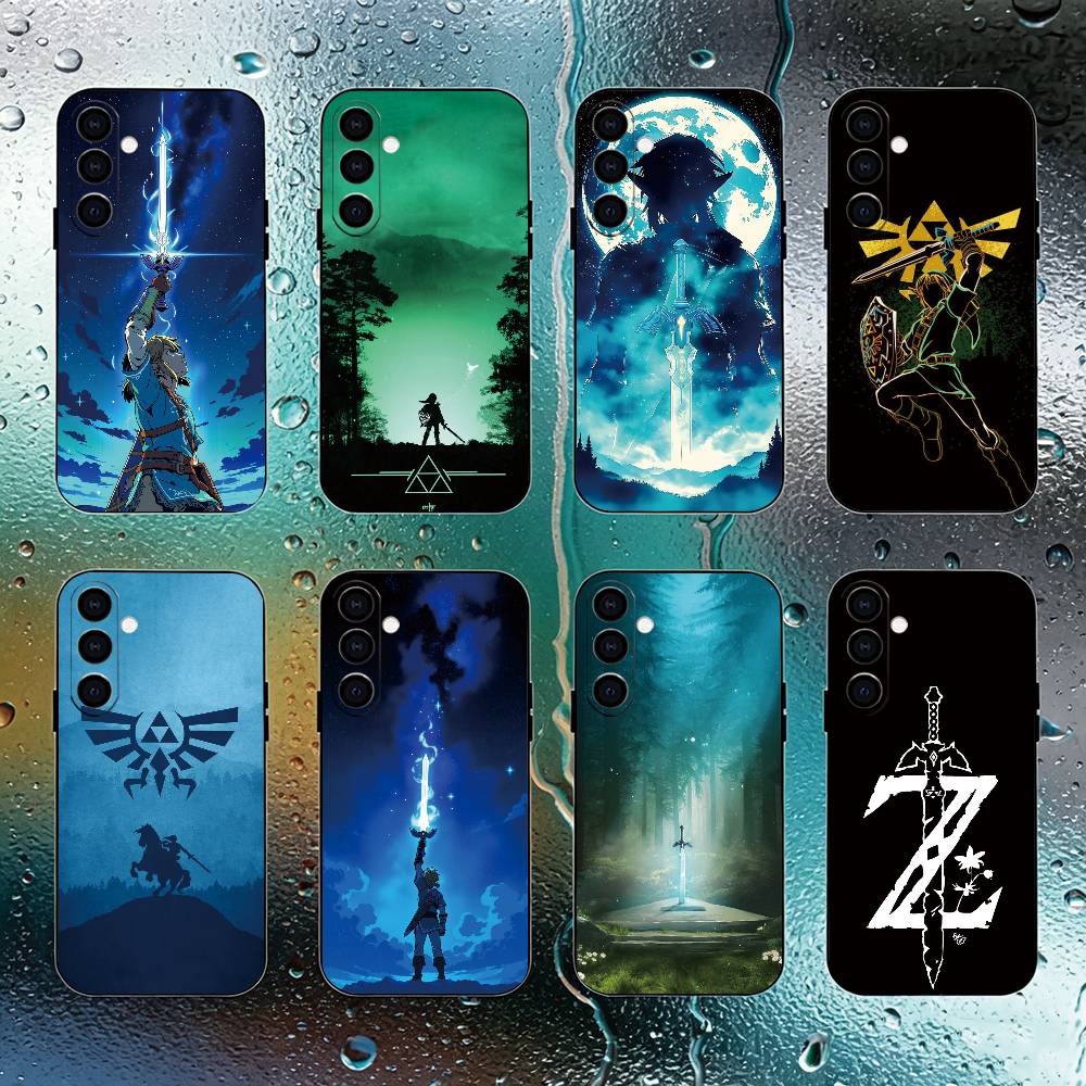 Phone Cases Zelda - เคสโทรศัพท์ L-Legend of Z-Zelda สำหรับซัมซุงกาแล็คซี่ A73,A72,A71,A70,A53,A52,A51,ซิลิโคนอ่อนนุ่มสีดำ