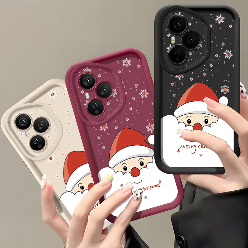 Phone Cases Honor - เคสโทรศัพท์ลายการ์ตูนซานตาคลอส TPU สำหรับ Honor 400 200