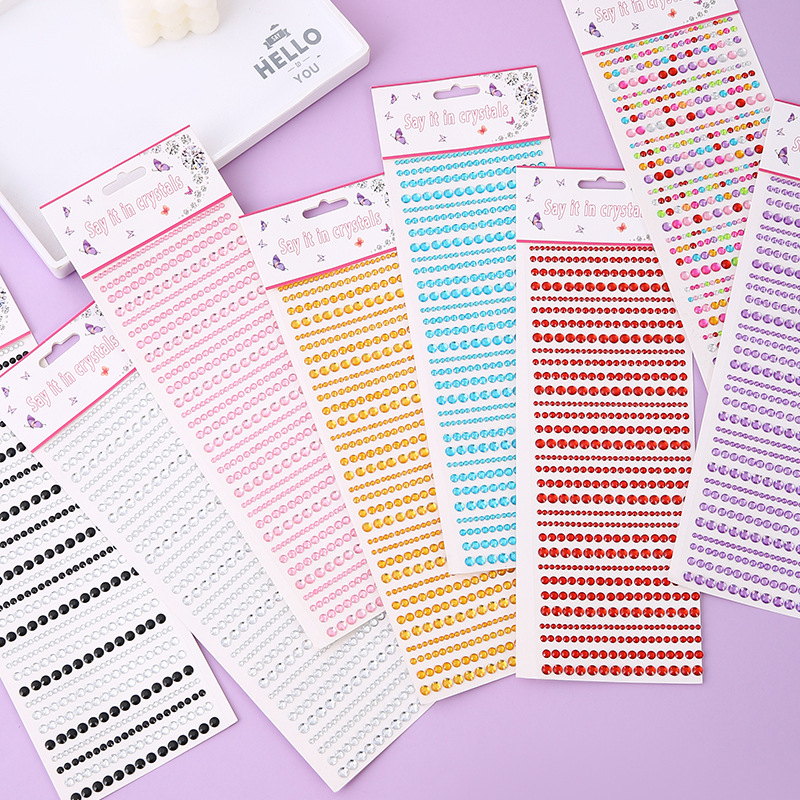 Phone Cases Casely - สติกเกอร์เพชรอะคริลิคหลากหลายขนาด แบบติดเอง สำหรับตกแต่งเคสมือถือ ขวดน้ำ งานฝีมือ DIY