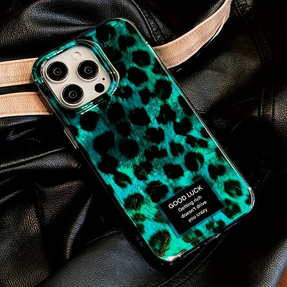 Phone Cases Cute - เคสโทรศัพท์ลายเสือดาวน่ารักสไตล์เรโทรเลเซอร์สำหรับ iPhone 17 15 16 14