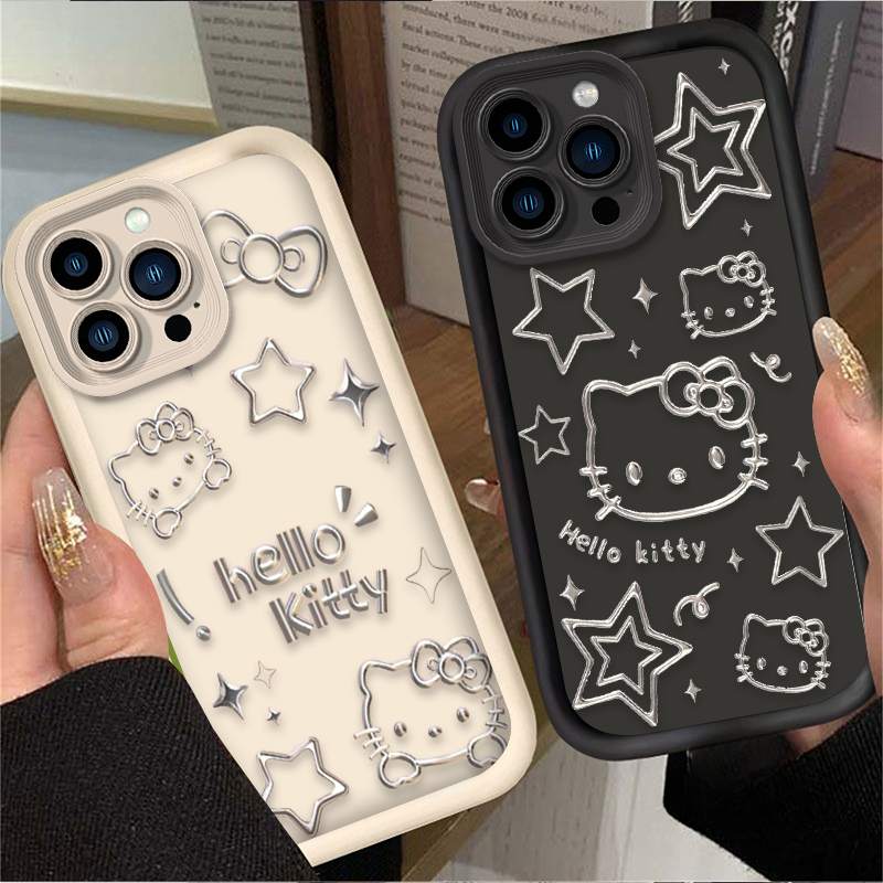 Phone Cases Hello Kitty - เคสโทรศัพท์ลายเฮลโลคิตตี้น่ารัก สำหรับ iPhone 16 16E 15