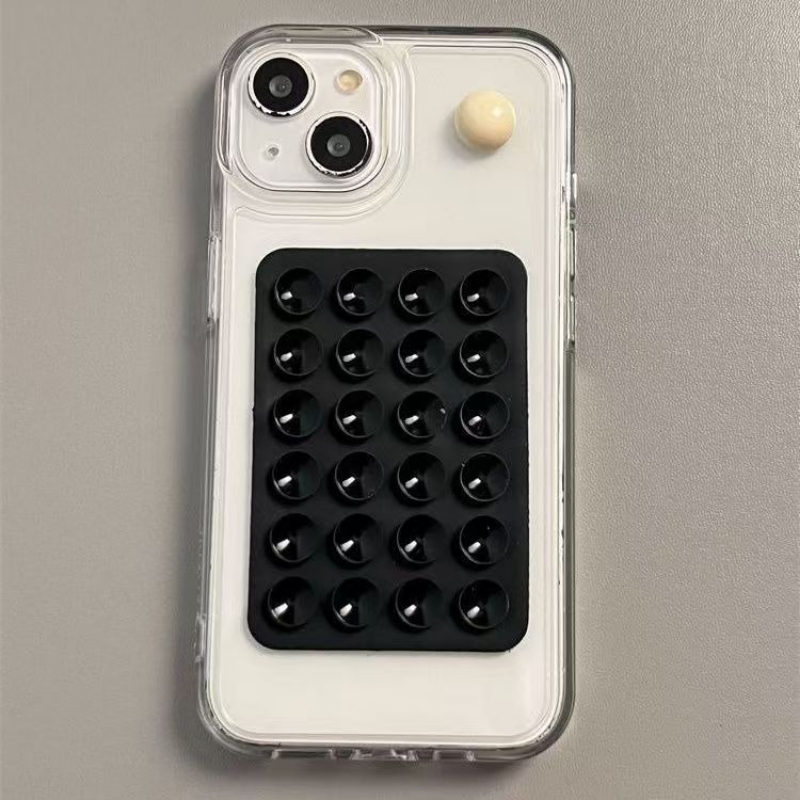 Phone Cases Casely - เคสโทรศัพท์ซิลิโคนพร้อมที่ยึดติดแน่น ไม่ลื่น ฐานยึดแบบสุญญากาศ ยึดเกาะได้ดี สำหรับถ่ายเซลฟี่และวิดีโอ