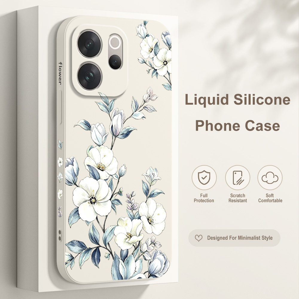 Phone Cases Vivo - เคสโทรศัพท์ลายดอกไม้สำหรับ Vivo V70 V70E V60 V60E