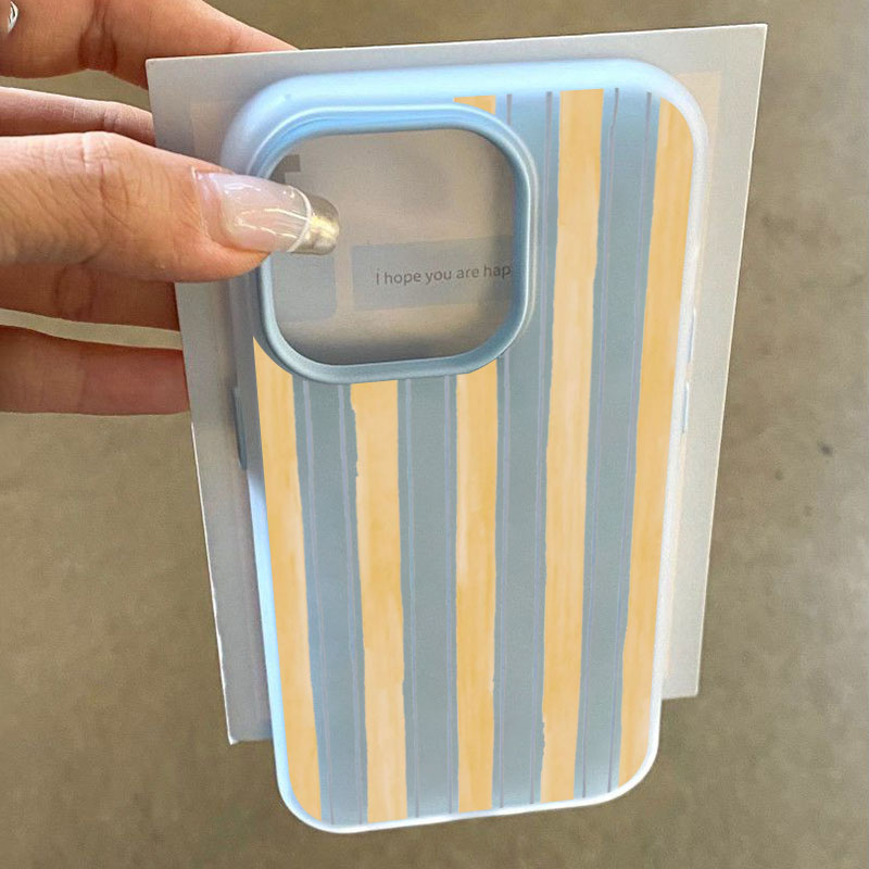 Phone Cases Yellow - เคสโทรศัพท์ลายทางสีเหลืองสุดเก๋สำหรับ Samsung Galaxy A55 A54 A34
