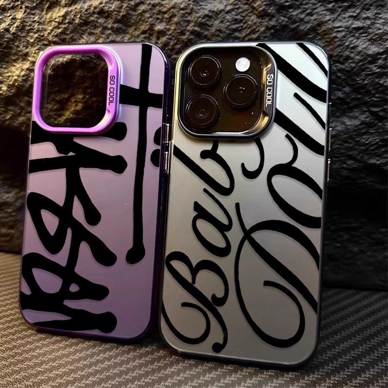 Phone Cases Trendy - เคสโทรศัพท์ลายตัวอักษรภาษาอังกฤษสุดสร้างสรรค์สำหรับ iPhone 17 16 15 14