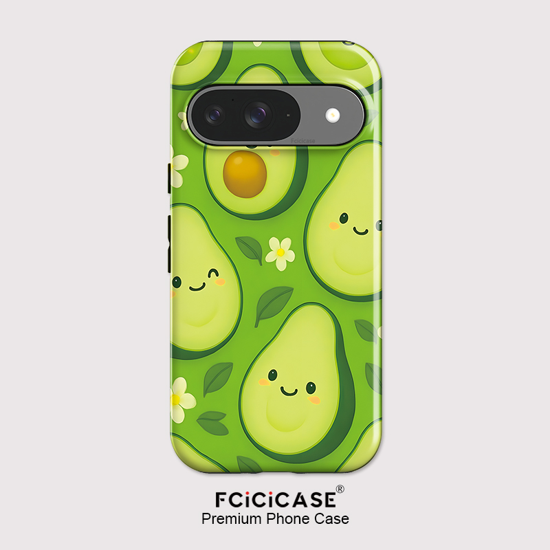 Google Pixel 9 - เคสโทรศัพท์ Fcicicase ลายดอกอะโวคาโด สำหรับ Pixel 10