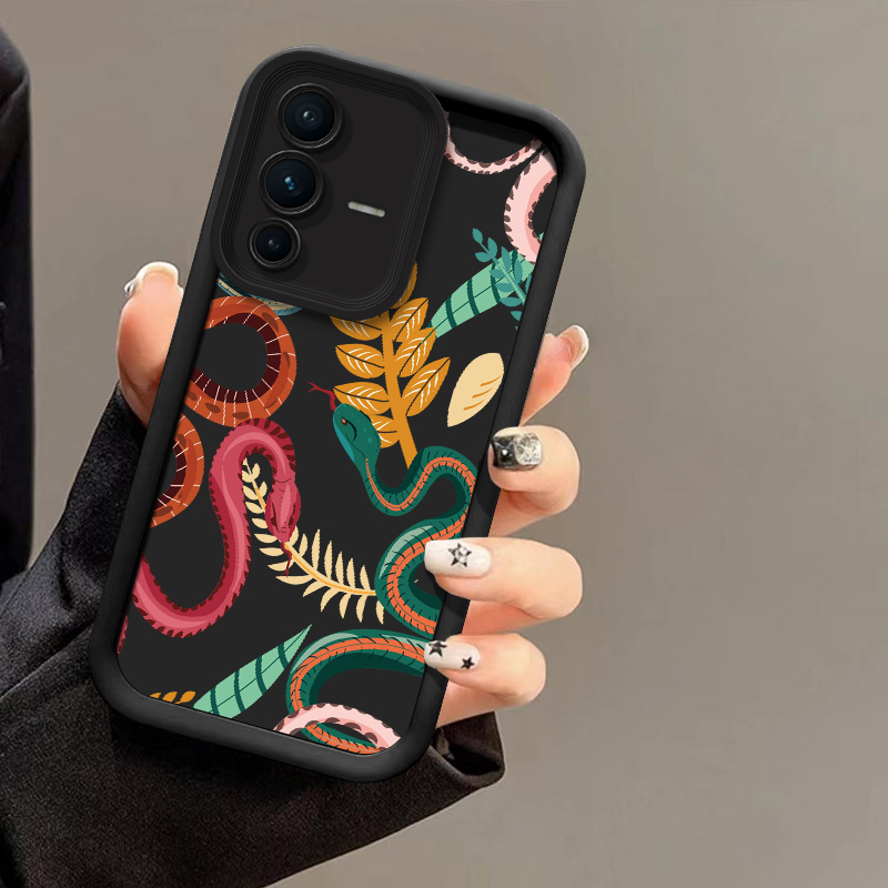 Phone Cases Vivo - เคสโทรศัพท์ลายหนังงูสุดหรู สำหรับ Vivo V70 FE V60