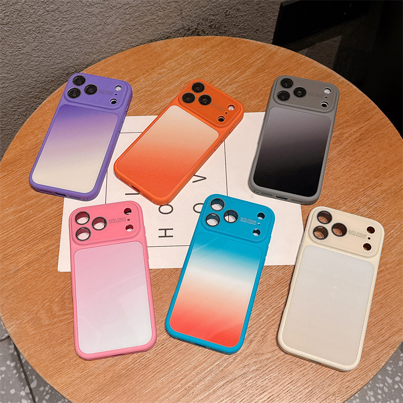Phone Cases Iphone 16 Pro - เคสโทรศัพท์ไล่เฉดสีลูกกวาดสุดหรู สำหรับ iPhone 17 16 15