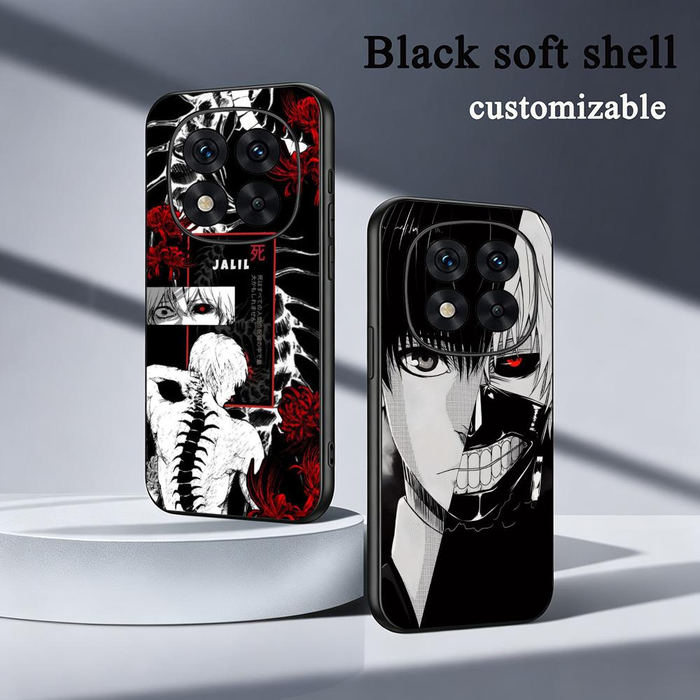 Phone Cases Tokyo - เคสโทรศัพท์ลายอนิเมะ Tokyo Ghoul สุดฮิต รุ่นคลาสสิก สีดำนุ่ม
