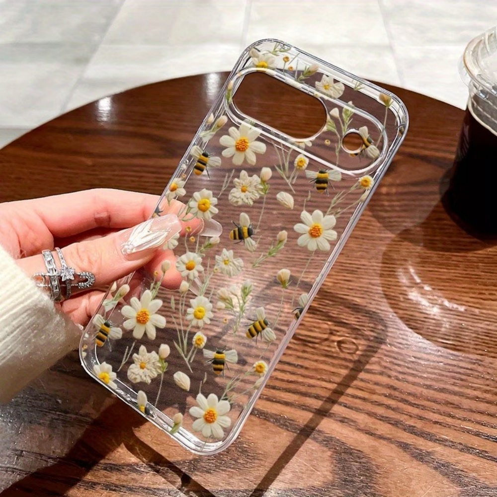Google Pixel 9 - เคสโทรศัพท์ลายดอกไม้ผึ้งน่ารัก สำหรับ Google Pixel 10 9