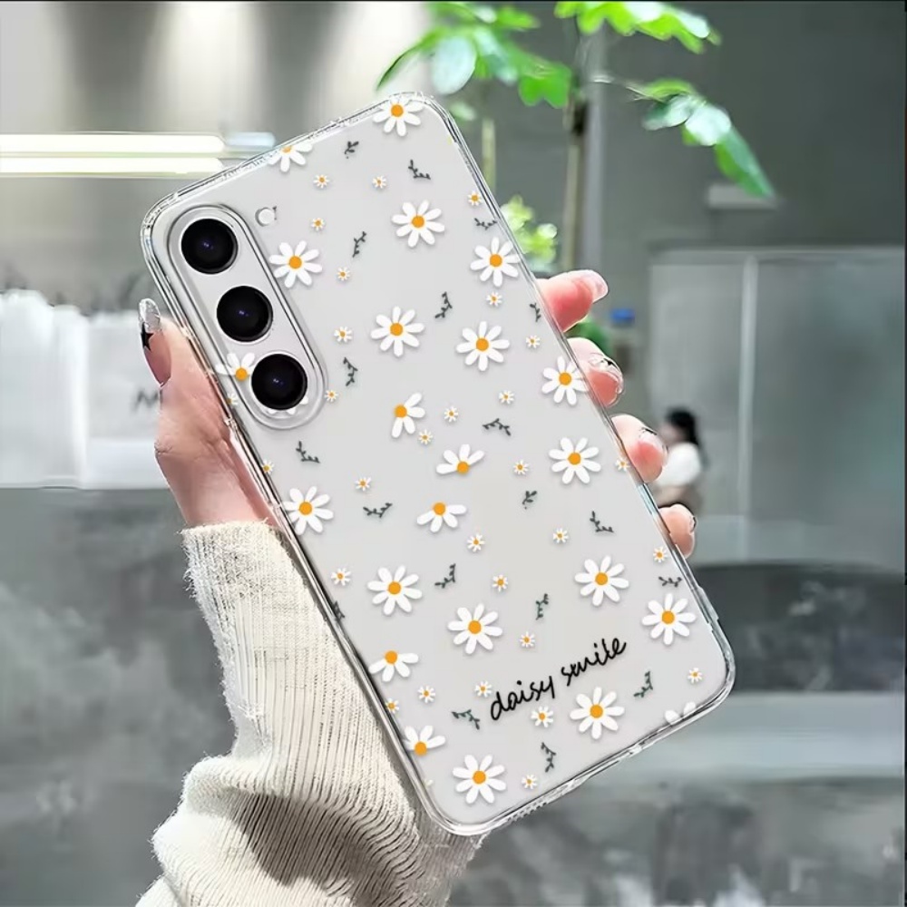 Phone Cases Yellow - ดอกเดซี่สีเหลืองสีขาวดอกไม้เคสโทรศัพท์สำหรับซัมซุงกาแล็กซี่ A73 A72 A71 A70 A70s