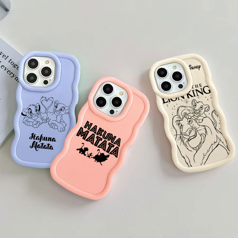 Phone Cases Disney - เคสโทรศัพท์ลายสีลูกกวาด The Lion King HAKUNA MATATA