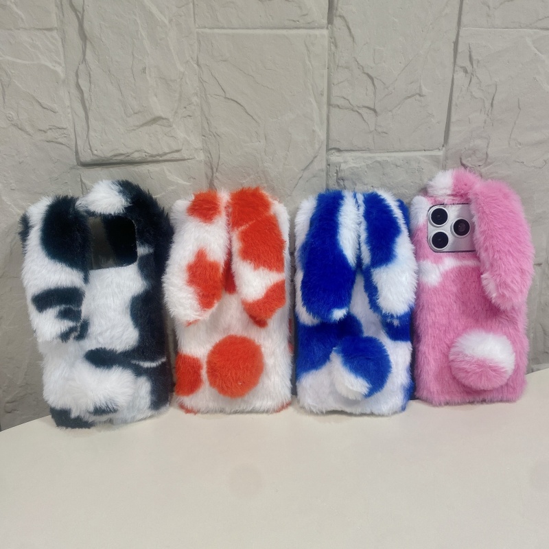 Phone Cases Cute - เคสโทรศัพท์ลายกระต่ายน่ารัก ขนปุย สำหรับ iPhone 17 16