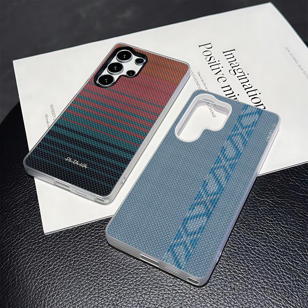 Phone Cases Trendy - เคสโทรศัพท์ PITAKA ลายคาร์บอนไฟเบอร์สุดฮิตสำหรับ Samsung S26 S25