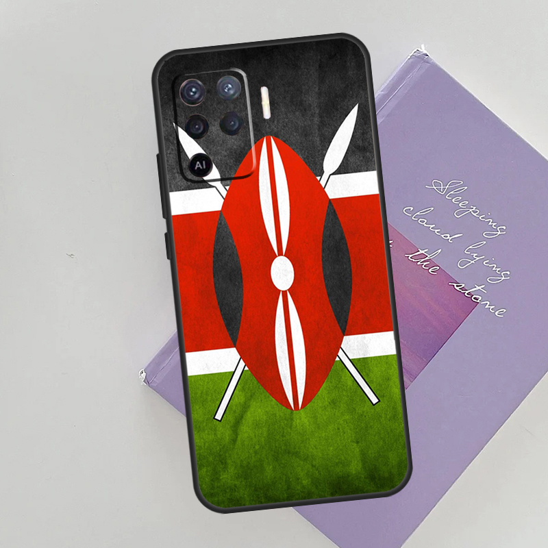 เคนยาธงสําหรับOppo A15 A16 A17 - Phone Cases Kenya บทวิจารณ์และราคา