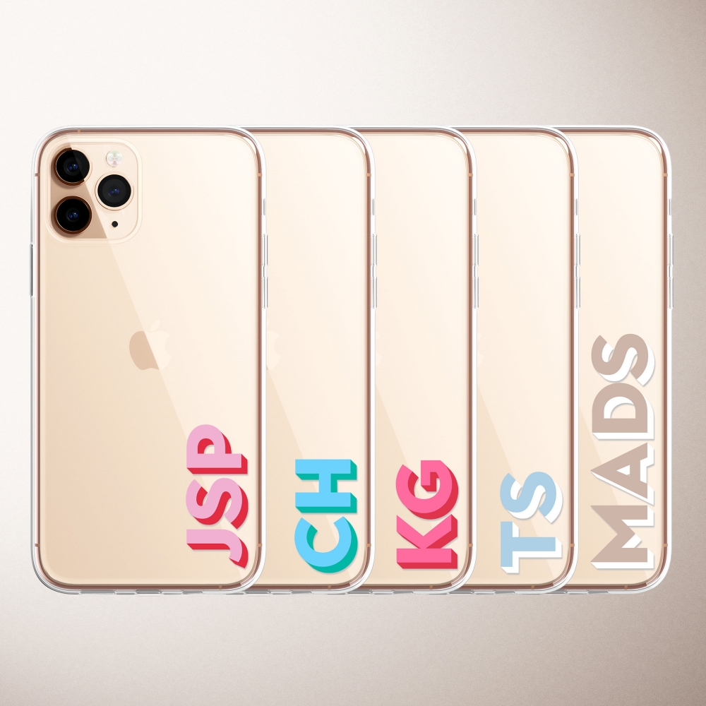 เคสโทรศัพท์มีตัวอักษรปกอ่อนใสแ - Monogram Custom Case บทวิจารณ์และราคา