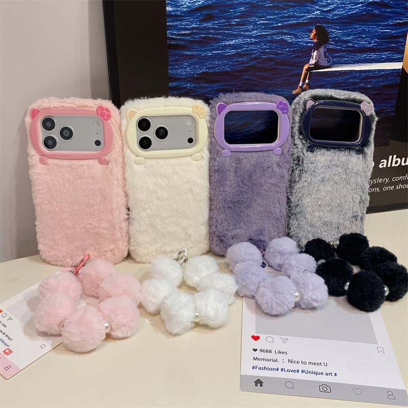 เคสโทรศัพท์ขนเฟอร์สีพื้นสุดหรู - Phone Cases Iphone 16 Pro บทวิจารณ์และราคา