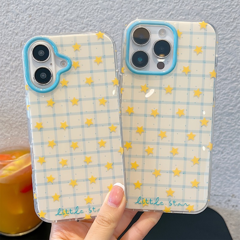 เคสโทรศัพท์ลายตารางดาวสีเหลือง - Phone Cases Yellow บทวิจารณ์และราคา