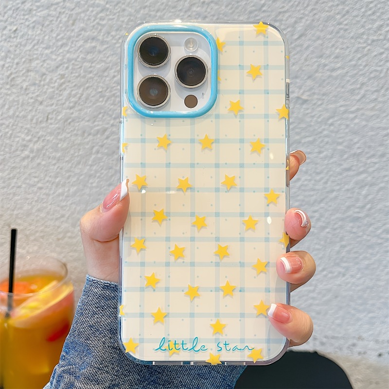 เคสโทรศัพท์ลายตารางดาวสีเหลือง - Phone Cases Yellow บทวิจารณ์และราคา