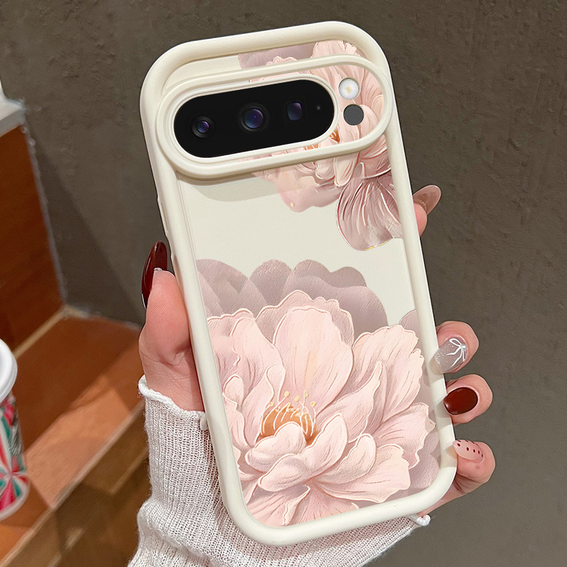 ดอกไม้สีชมพูลวดลายเคสโทรศัพท์  - Google Pixel 9 บทวิจารณ์และราคา