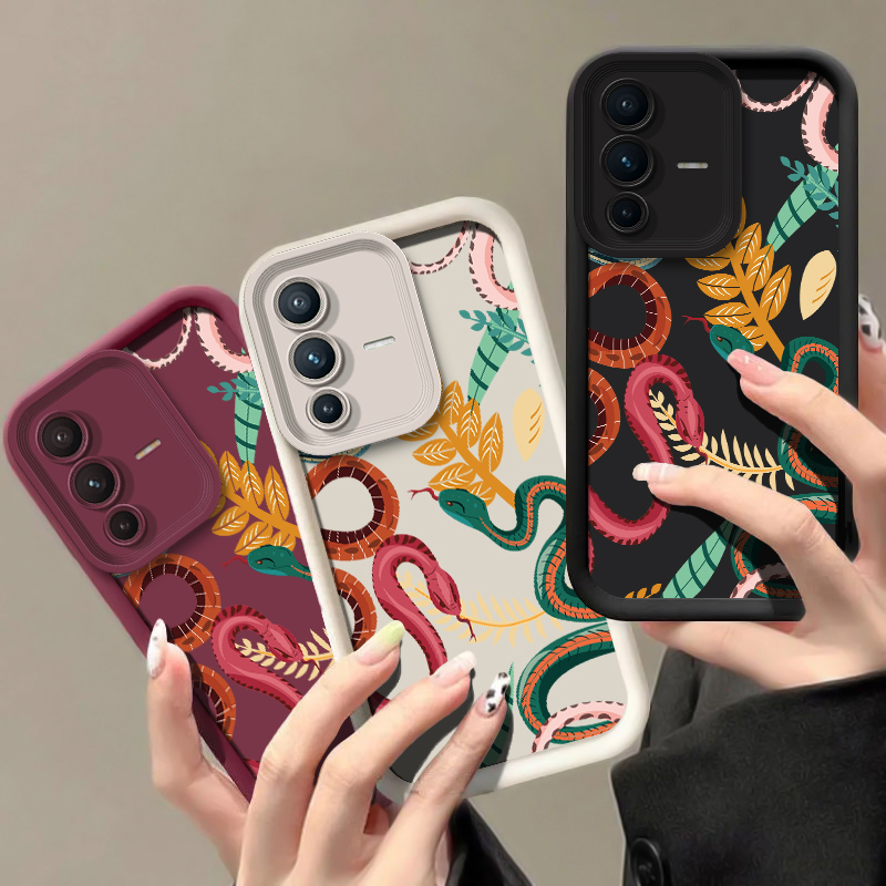 เคสโทรศัพท์ลายหนังงูสุดหรู สำห - Phone Cases Vivo บทวิจารณ์และราคา