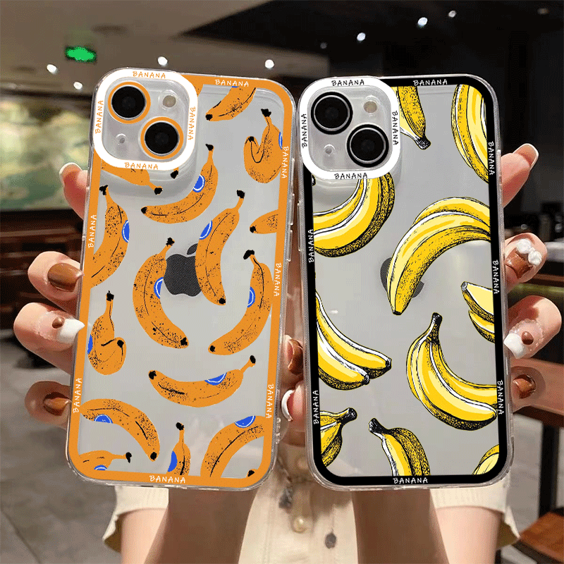 เคสโทรศัพท์ใสพิมพ์ลายกล้วยสีเห - Phone Cases Yellow บทวิจารณ์และราคา