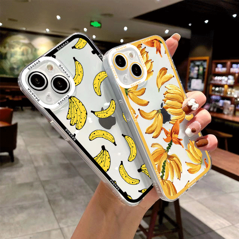 เคสโทรศัพท์ใสพิมพ์ลายกล้วยสีเห - Phone Cases Yellow บทวิจารณ์และราคา