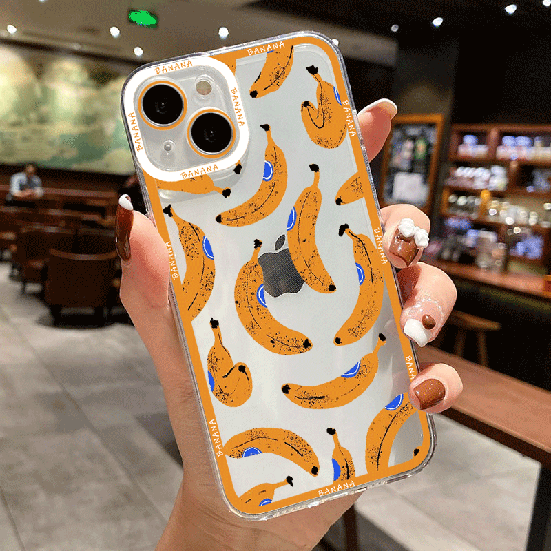 เคสโทรศัพท์ใสพิมพ์ลายกล้วยสีเห - Phone Cases Yellow บทวิจารณ์และราคา