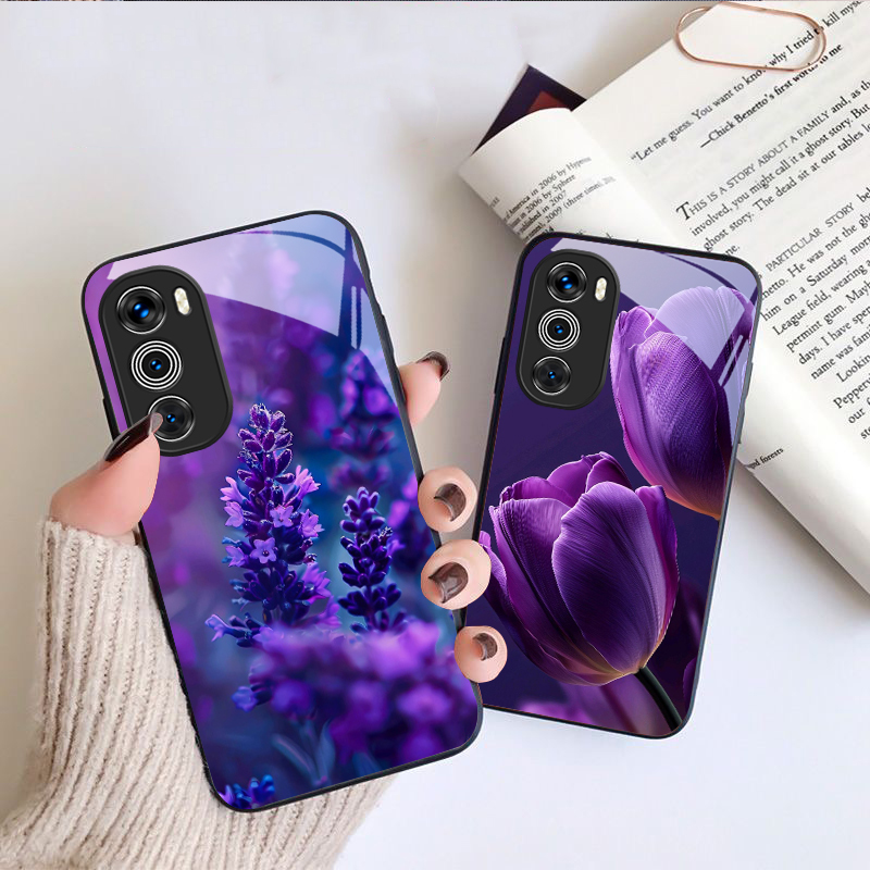 รูปแบบดอกทิวลิปสีม่วงสําหรับ M - Phone Cases Moto G บทวิจารณ์และราคา