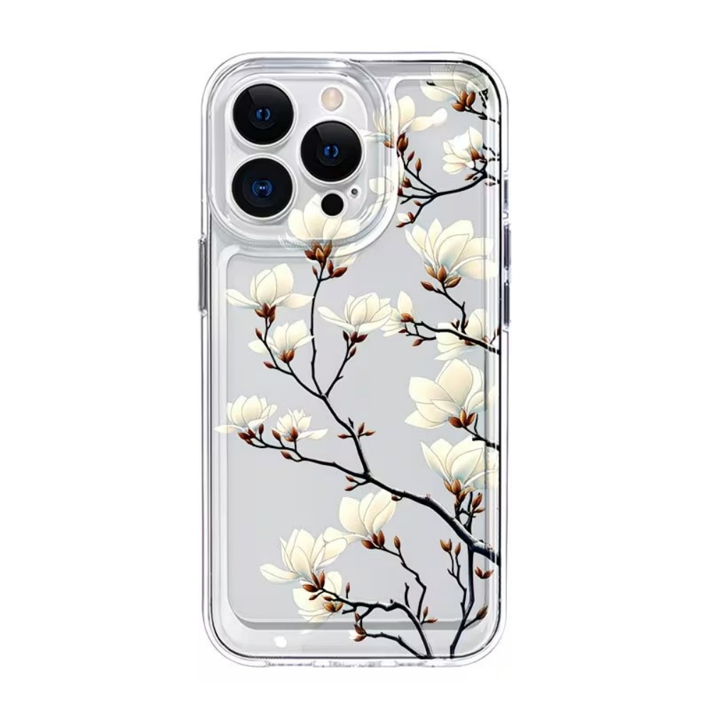 เคสโทรศัพท์ใส TPU ลายดอกแมกโนเ - Phone Cases Trendy บทวิจารณ์และราคา