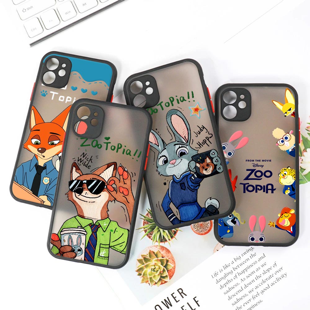 ดิสนีย์ นิค จูดี้ เคสใสแบบด้าน - Phone Cases Disney บทวิจารณ์และราคา