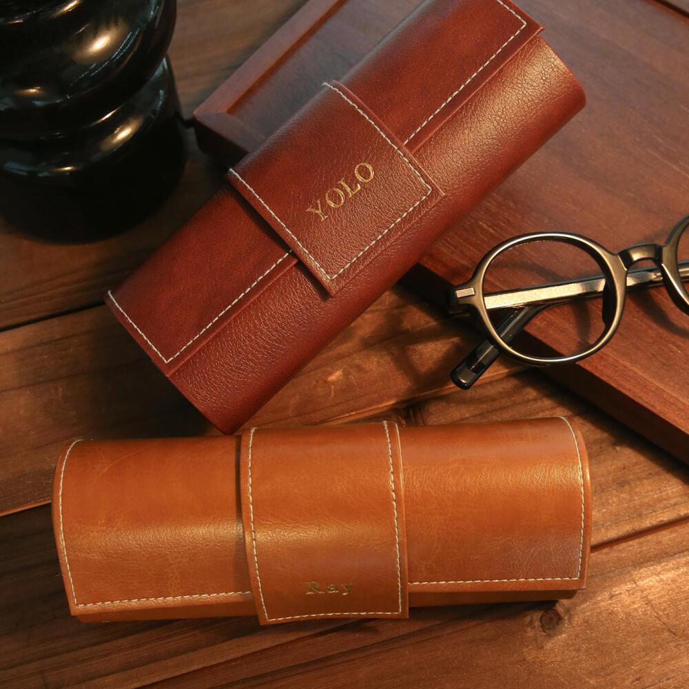กล่องใส่แว่นตาหนังหุ้มแบบกำหนด - Monogram Custom Case บทวิจารณ์และราคา